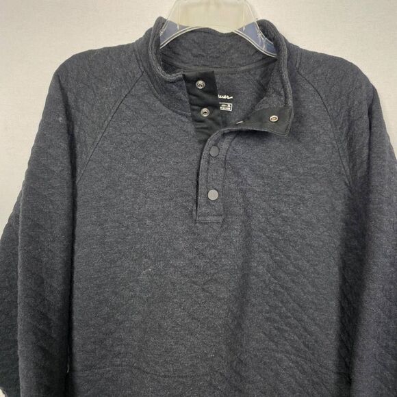 Eddie Bauer Men’s Quilted Snap Pullover Sweatshirt XL - Picture 2 of 6